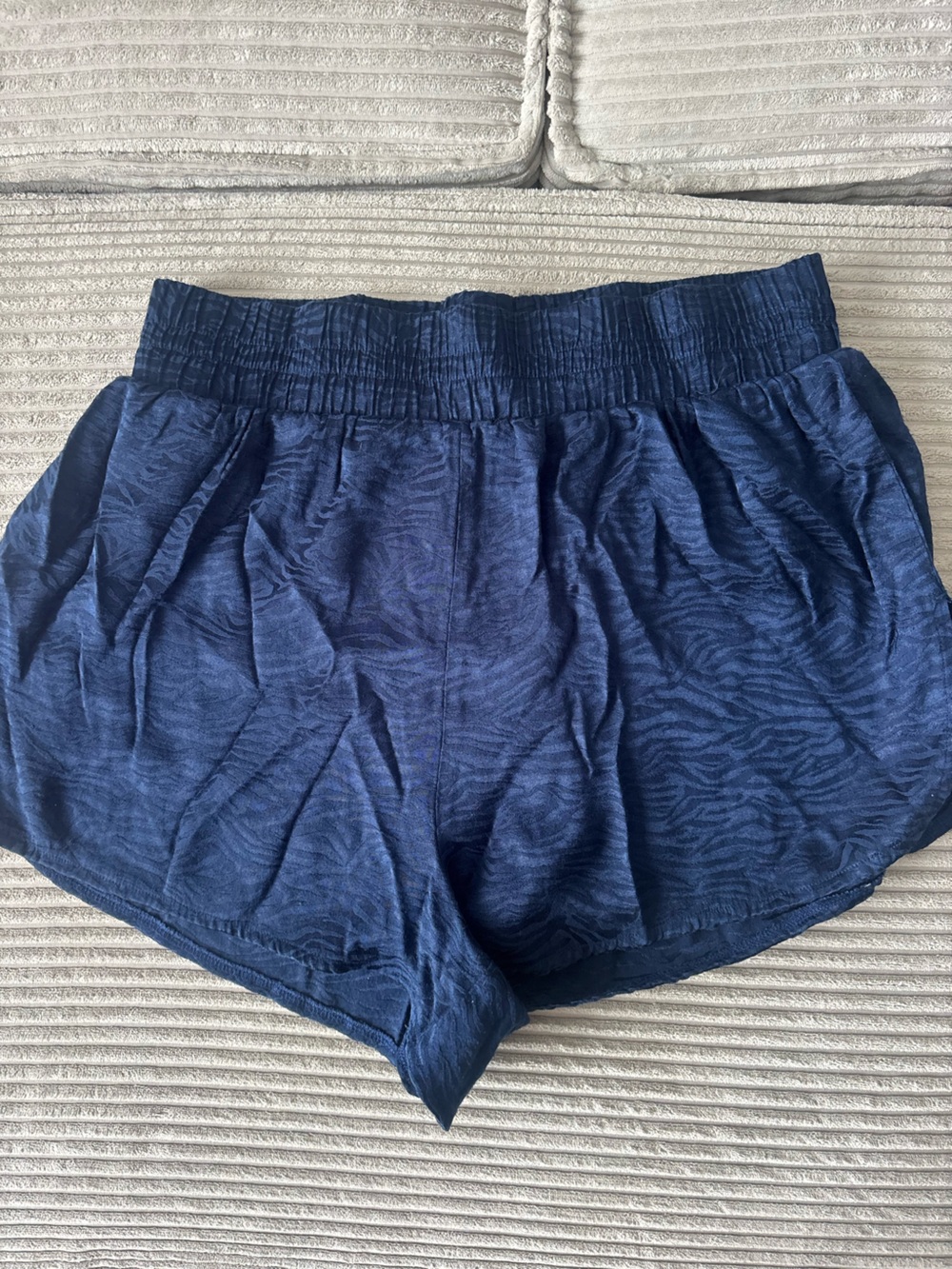 Victoria's Secret Navy Blue Zebra Print Lounge Shorts
